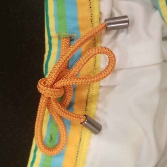 MR TURK Sorrento Swim Trunk ~ Stripe Swim Knit Small S NWT - Picture 8 of 12